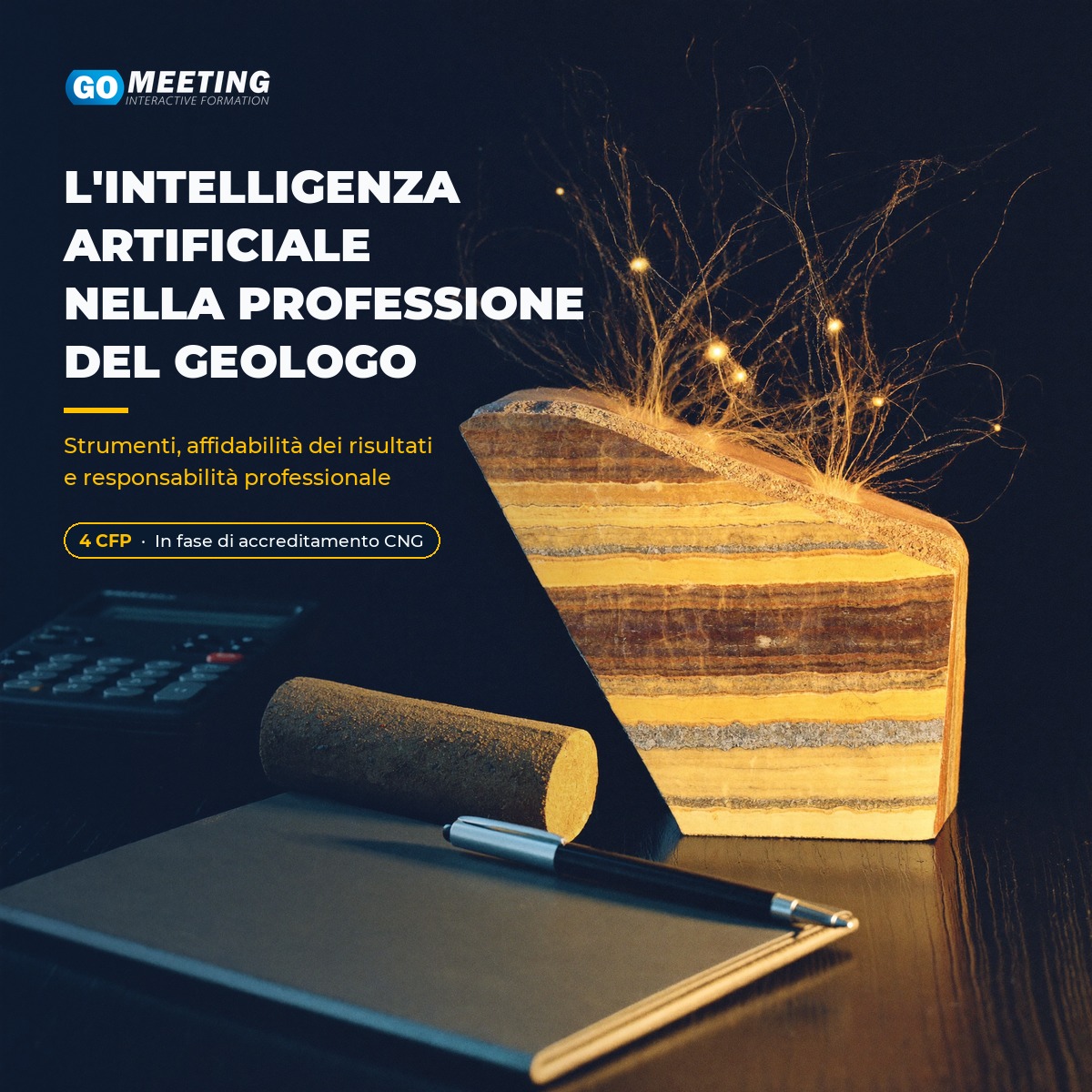 Corso AI nella professione del geologo - prodotto L intelligenza artificiale nella professione del geologo - corso GoMeeting 4 CFP